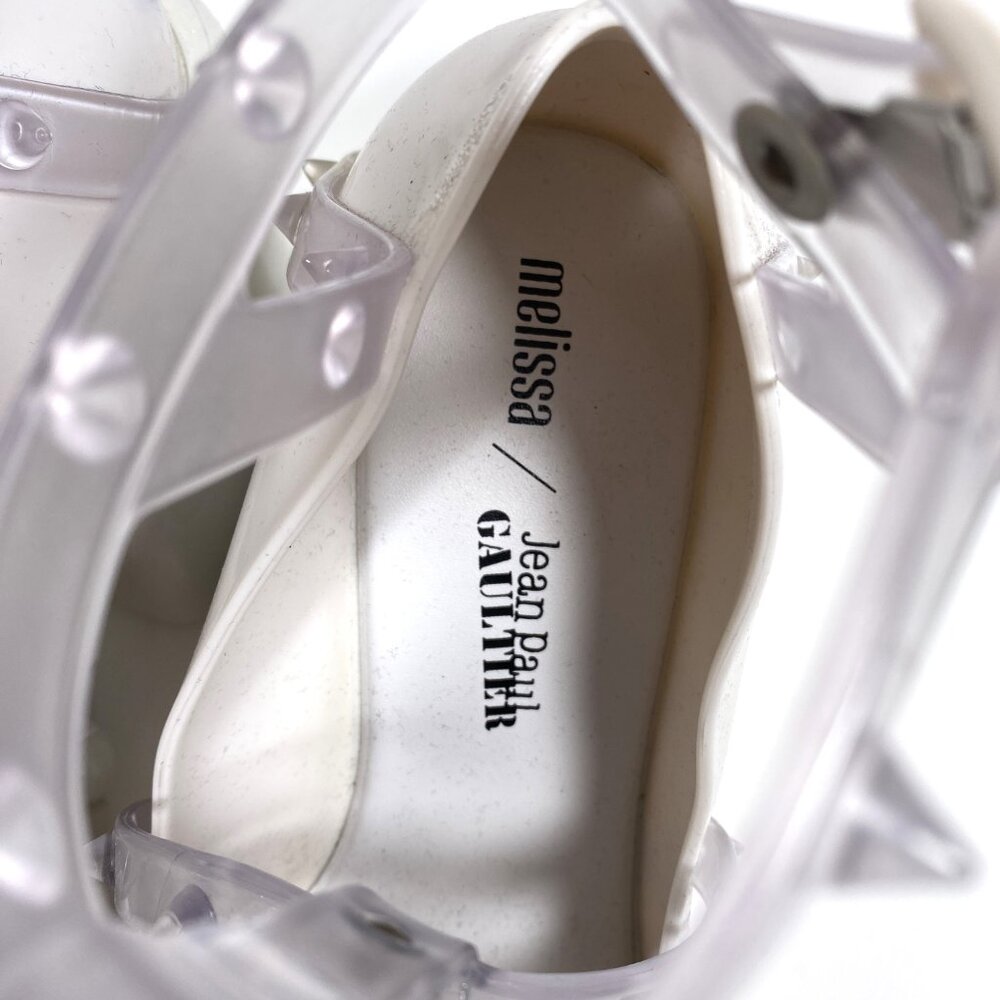 JEAN PAUL GAULTIER x Melissa White Jelly 'Punk Love' Platform - Picture 9 of 11